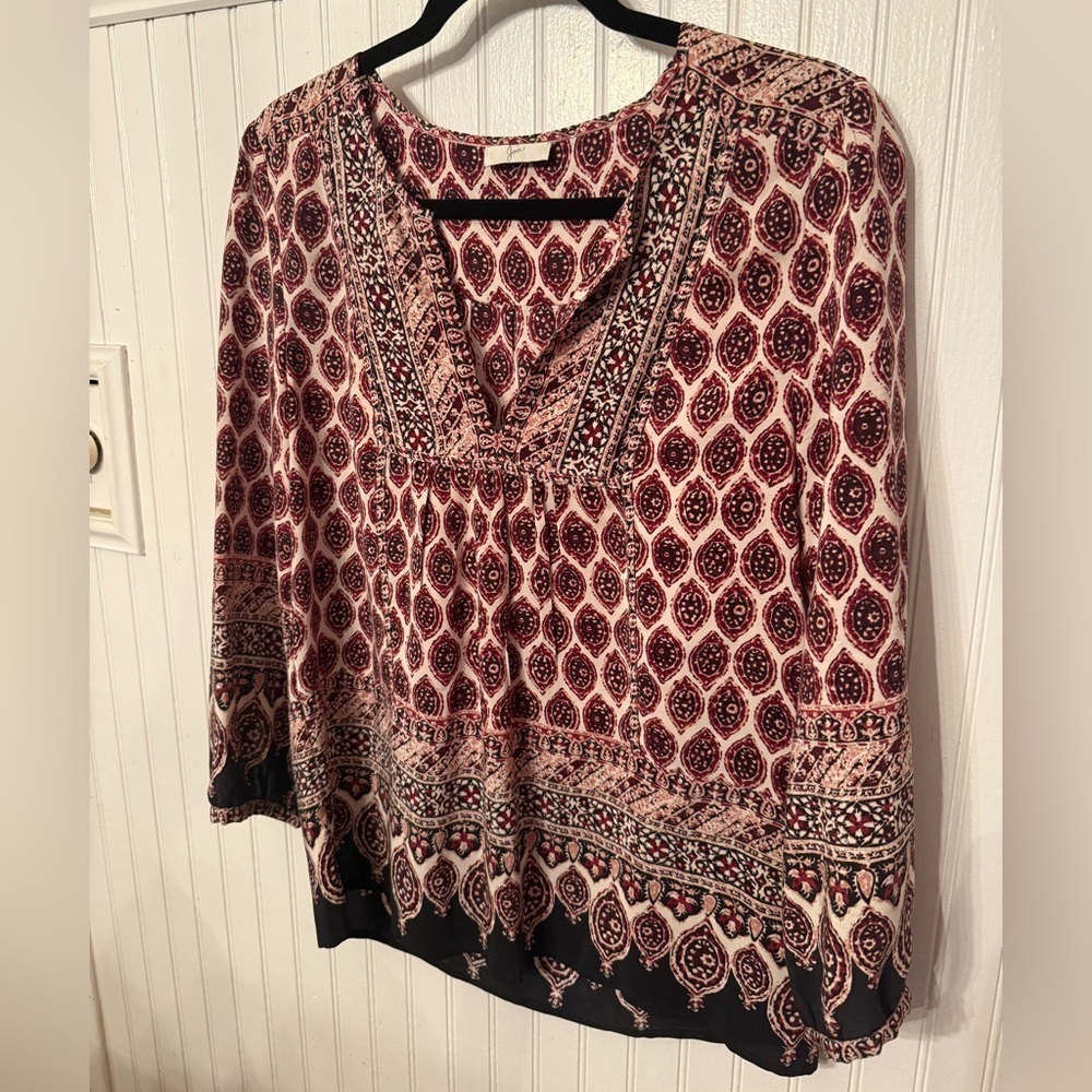 Joie 100% Silk Bohemian XS Blouse